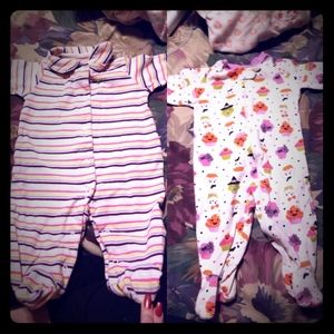 Baby Girl 3-6 M Footie Footed Pajamas Sleeper